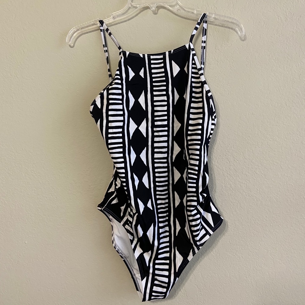 Geometric one piece swimsuit